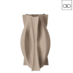 Vaso 3D Statuary piccolo ceramica ecrù 16,00X16,00XH28,00