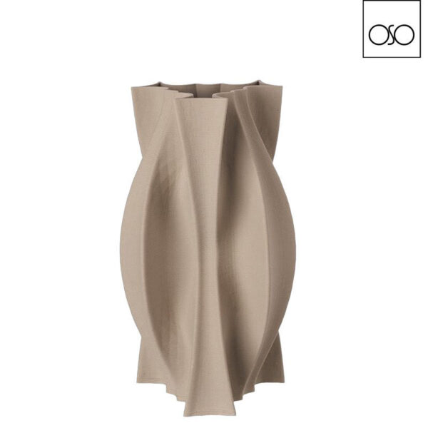 Vaso 3D Statuary piccolo ceramica ecrù 16,00X16,00XH28,00