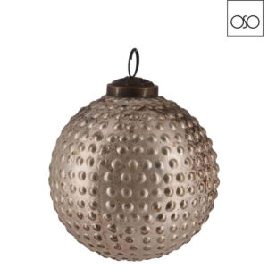 Sfera da appendere Studded piccola vetro champagne diametro 10 cm