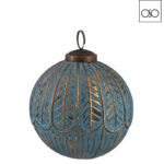 Sfera da appendere Ruks vetro verde acqua piccola diametro 10 cm