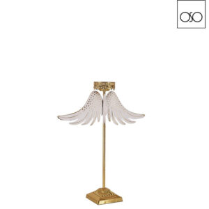 Candelabro fly away piccolo metallo oro 38x11x46H