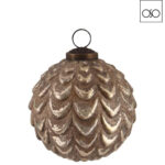 Sfera da appendere Waves grande vetro champagne diametro 12 cm