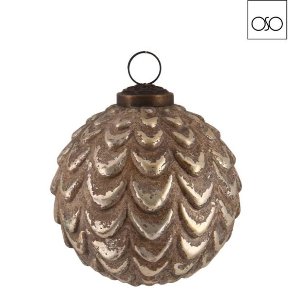 Sfera da appendere Waves grande vetro champagne diametro 12 cm