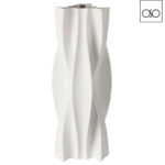 Vaso 3D Statuary grande ceramica bianco 20X20XH46