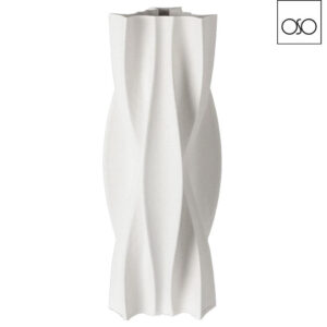 Vaso 3D Statuary grande ceramica bianco 20X20XH46