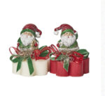 Sapone decorato Babbo Natale maglione verde 9x9x10H